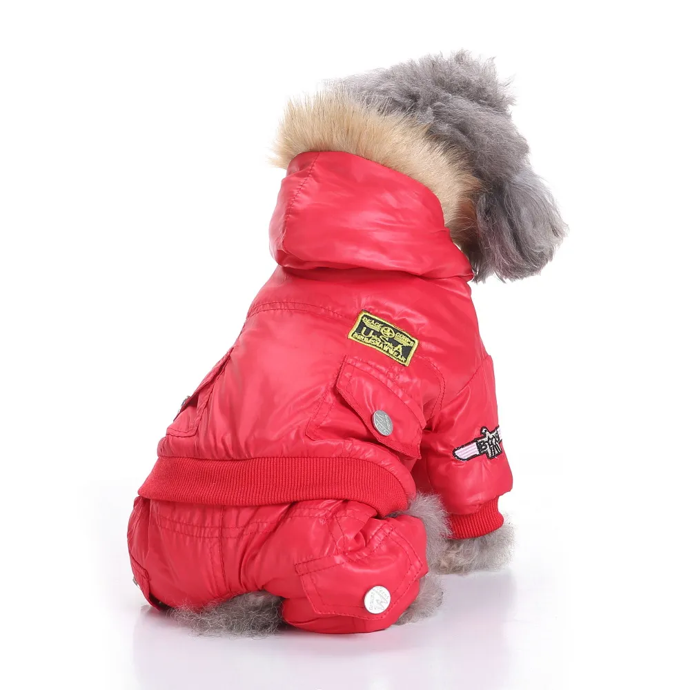 Four-legged clothes air force dog clothes - Red