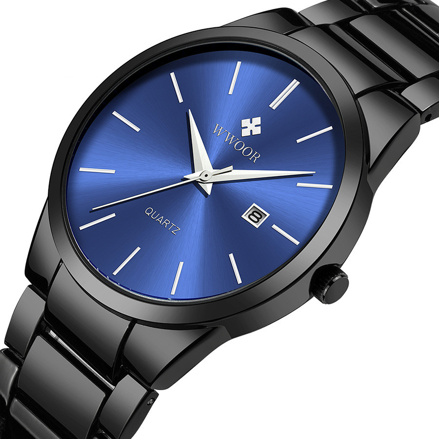 Men's steel band quartz watch