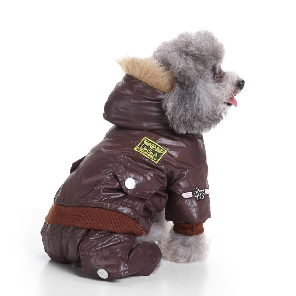 Four-legged clothes air force dog clothes - Coffee