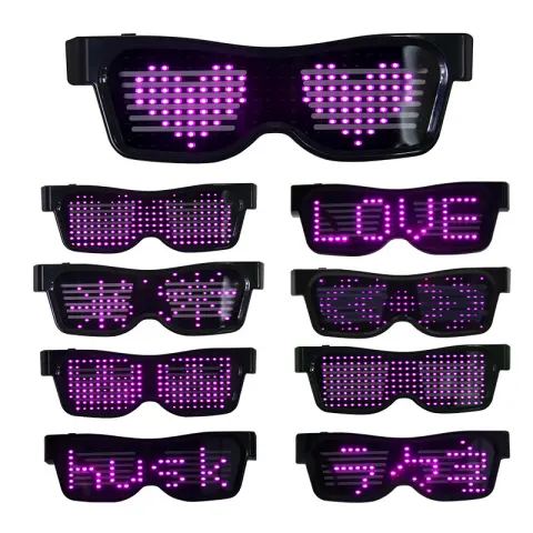 Bluetooth Connected Luminous Glasses Led Shutter Atmosphere Sunglasses