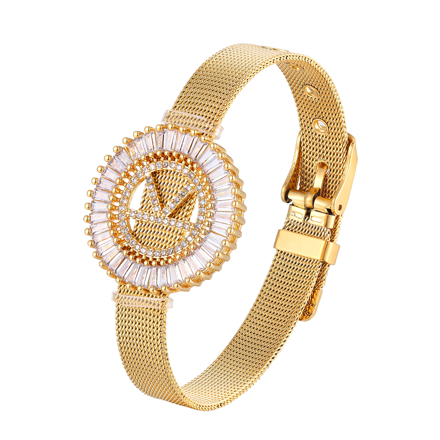 26 letters zircon bracelet