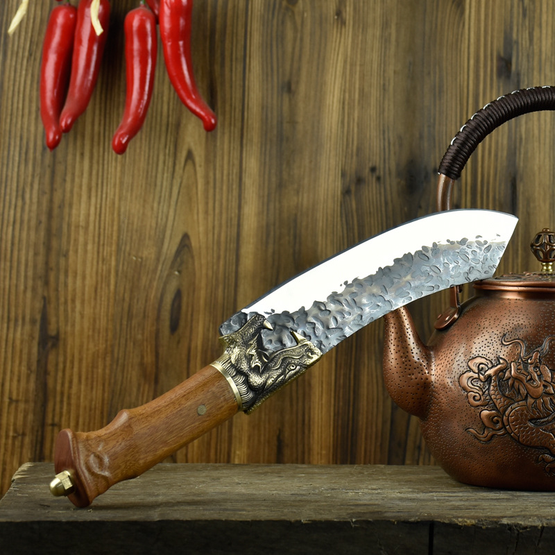 Легкий нож для нарезки ручной ковки.