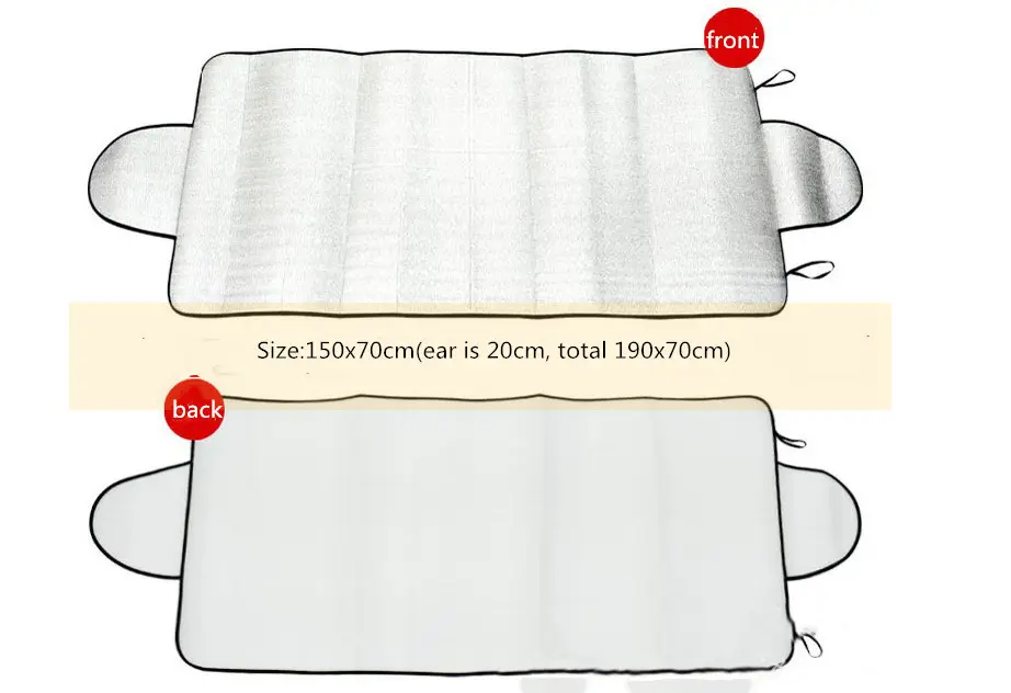 150 X 70cm Car Sunshade Front Windshield Snow Frost