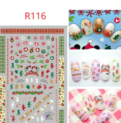Christmas nail decals ornaments nail stickers R116 - Shop at LoveMi
