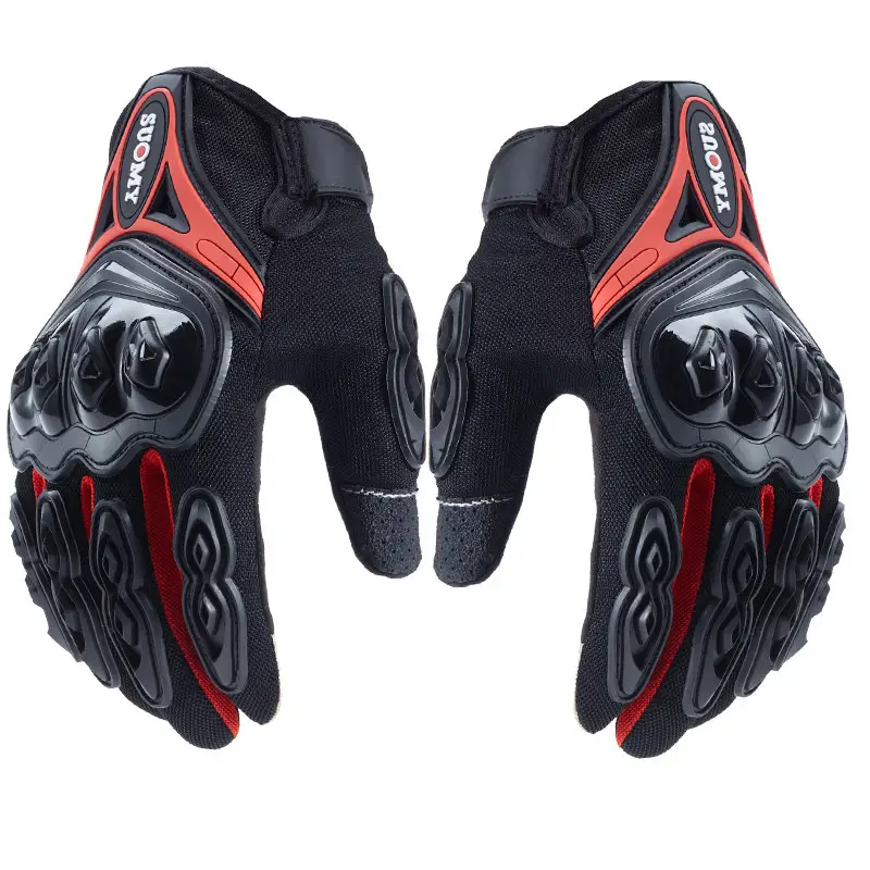 Touch screen knight drop resistant full finger gloves