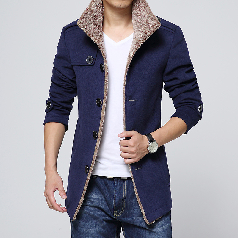 Lamb wool men's woolen jacket