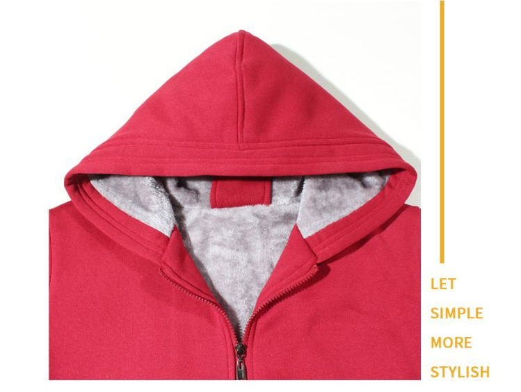 Cute zipper hooded sweater for men and women