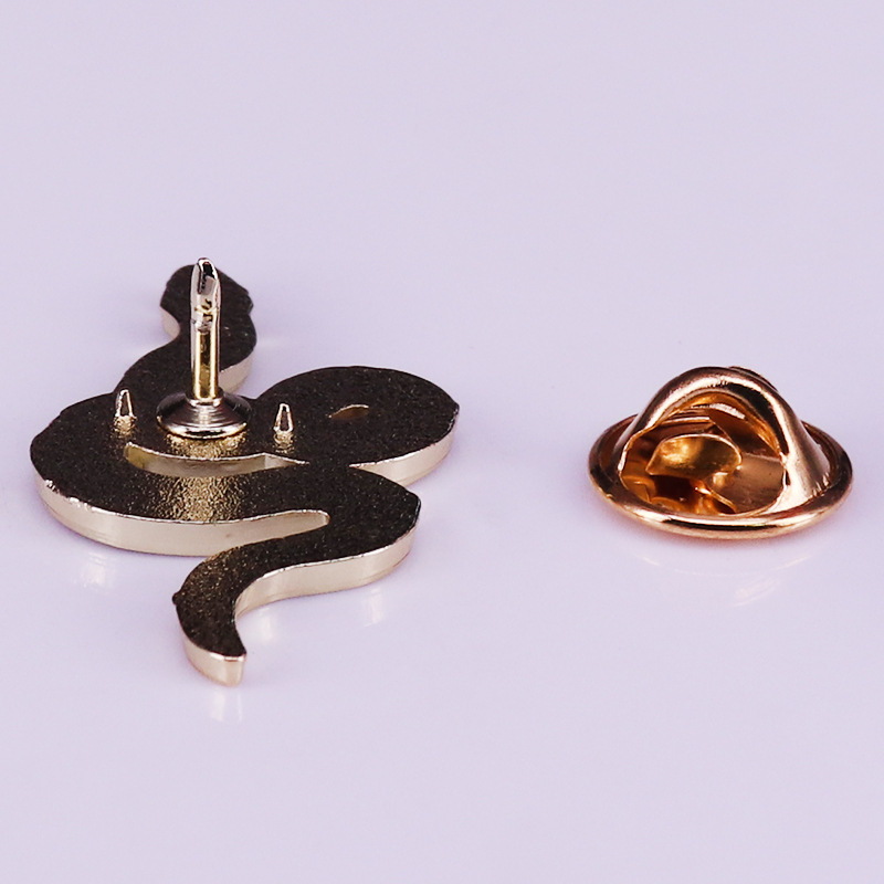 Beautiful fashion flower snake moon Brooch