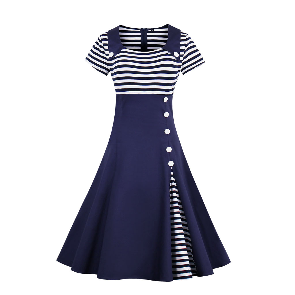 Striped retro dress