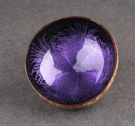 Coconut shell bowl Purple - Shop at LoveMi
