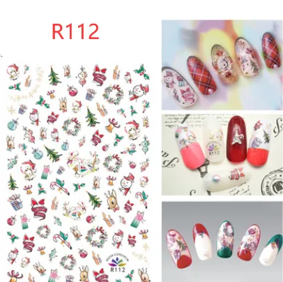 Christmas nail decals ornaments nail stickers R112 - Shop at LoveMi