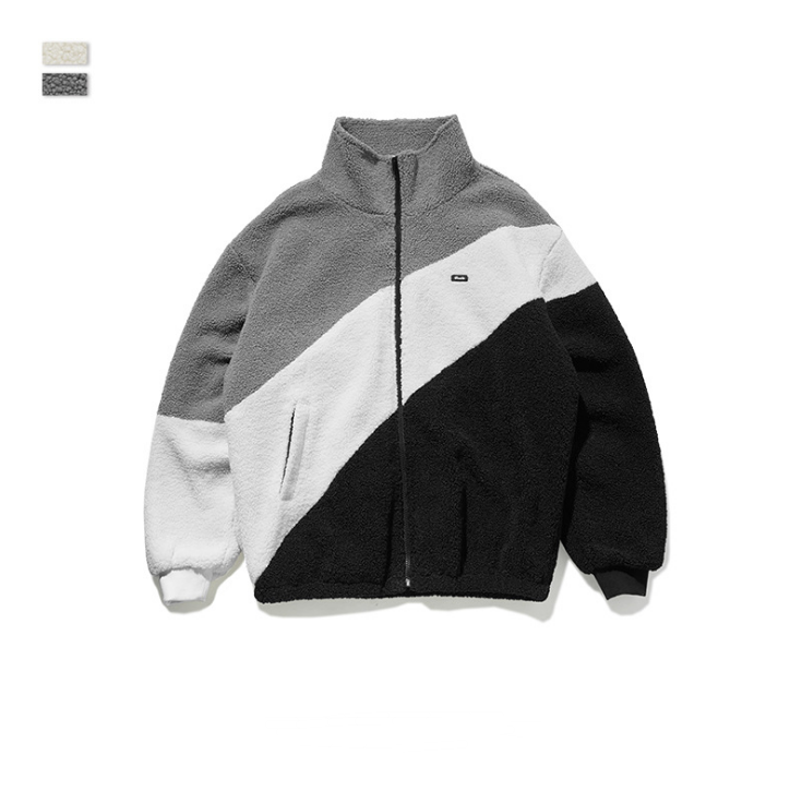 Stitched lambskin coat