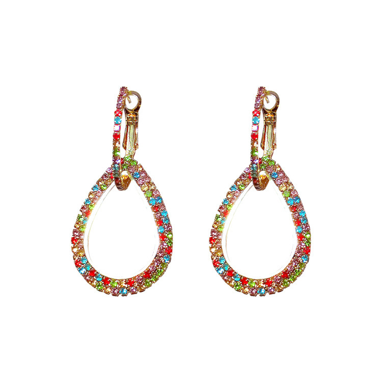 925 silver needle set with diamond ring earrings