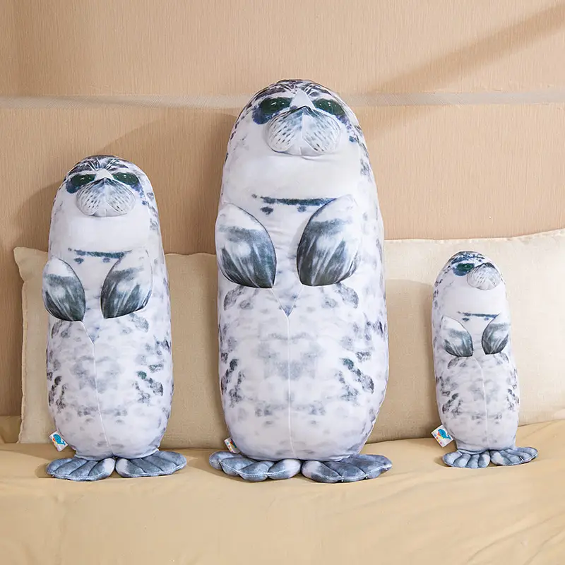 Soft plush toy seal doll
