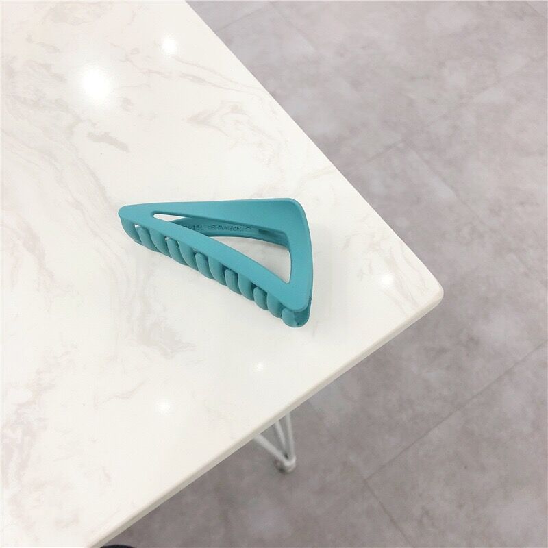 Retro ins wind frosted texture color plastic hairpin new Blue - Shop at LoveMi