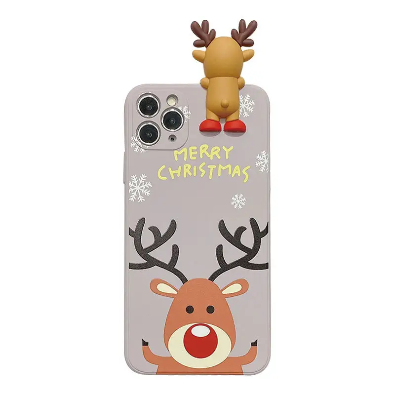 Christmas mobile phone case deer IMD soft