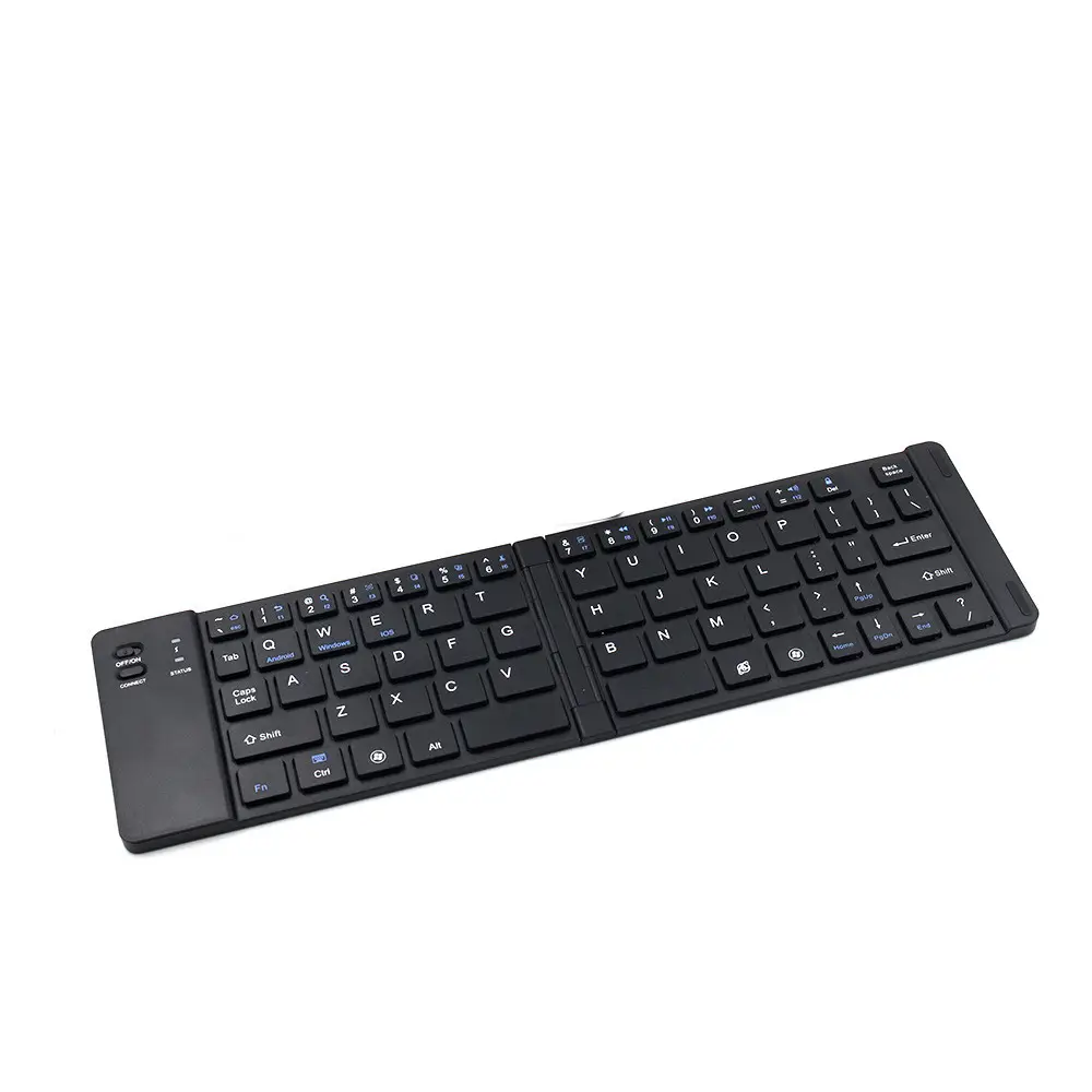 Folding Metal Bluetooth Foldable Keyboard Mini Wireless