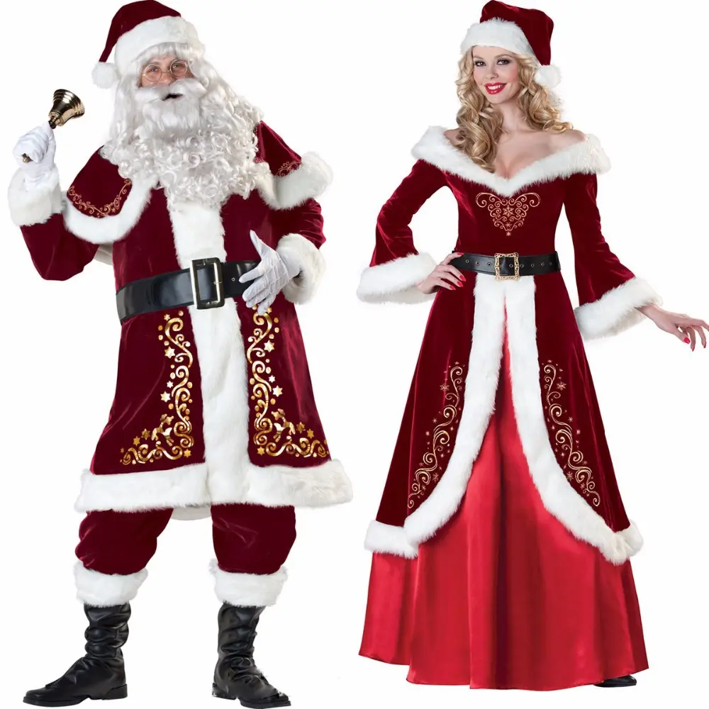 Christmas Queen Princess Dress Santa Claus
