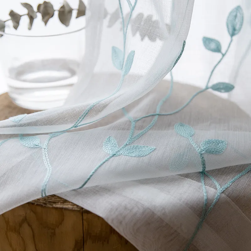 Gauze curtain of bedroom curtain of rural wind sitting room – image 4