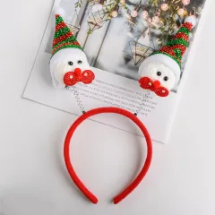 Christmas ornament cute antler headband - Snowman - View 1