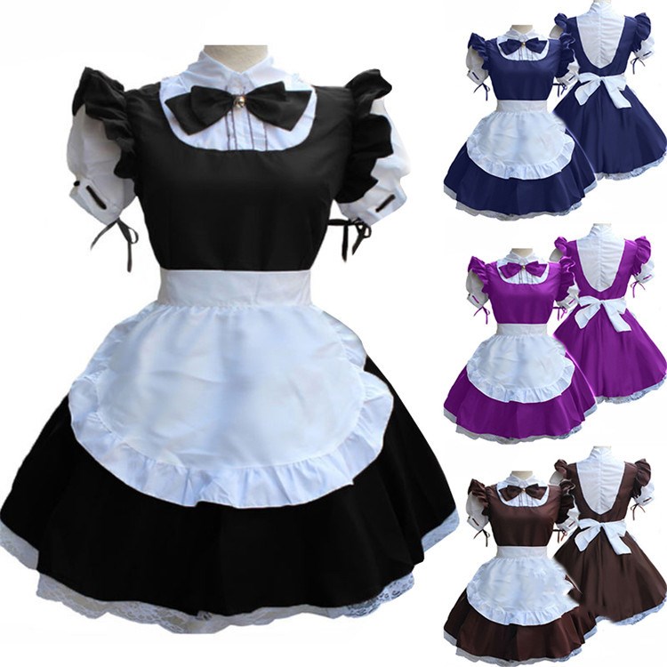 Anime bow retro dress