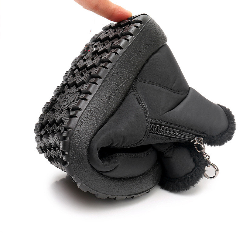 Add velvet warm cotton shoes soft soled cotton boots