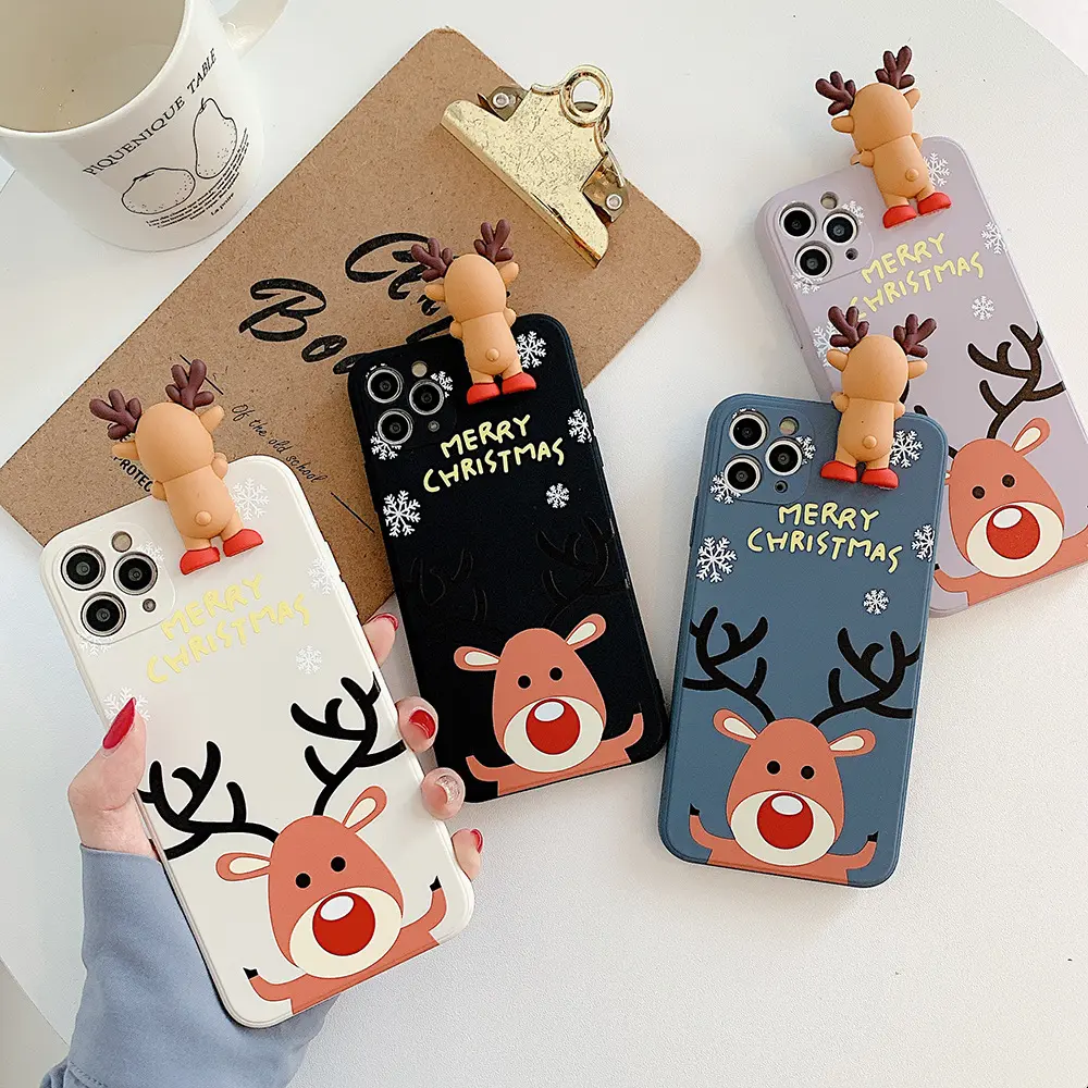 Christmas mobile phone case deer IMD soft