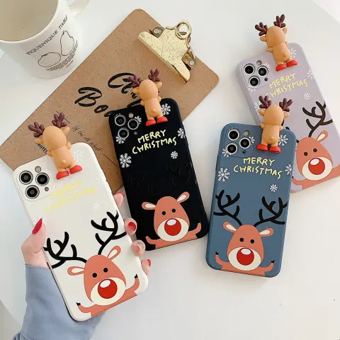 Christmas Mobile Phone Case Deer IMD Soft Shell