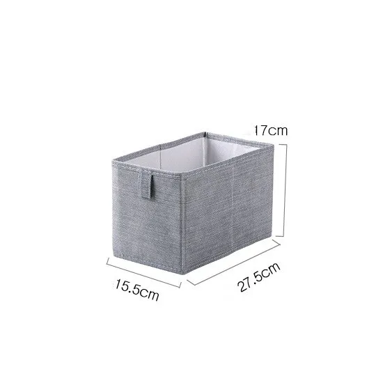 Non-woven folding sundries storage box - Pure Grey