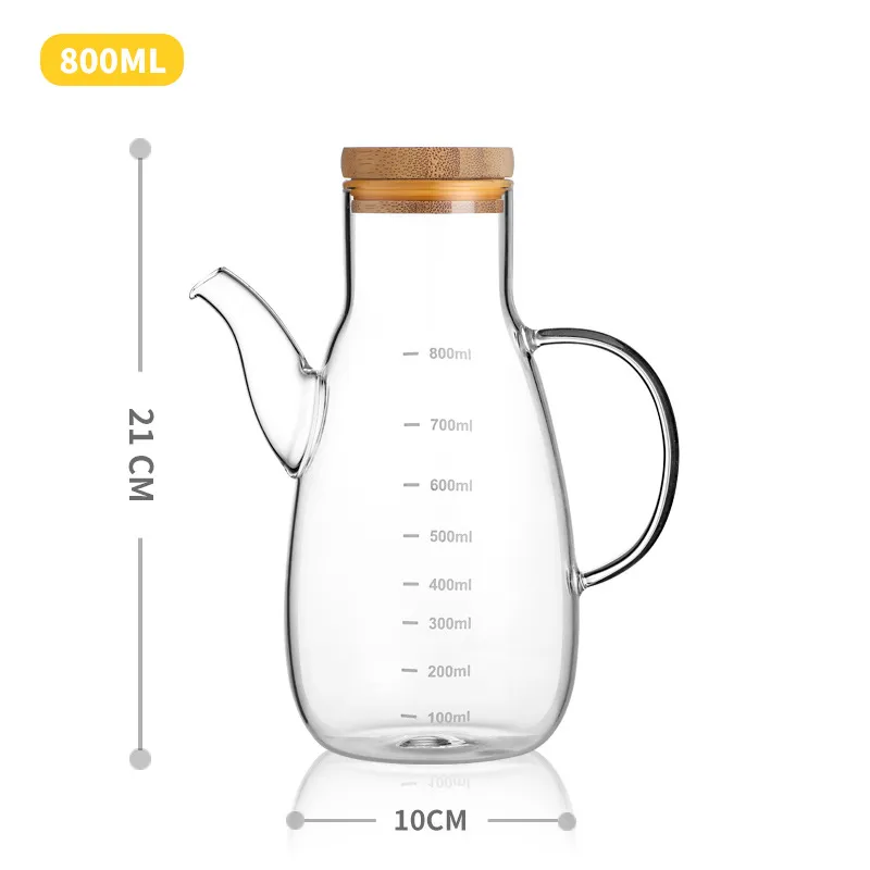A glass oil can can be filled with oil cans - 4 Style