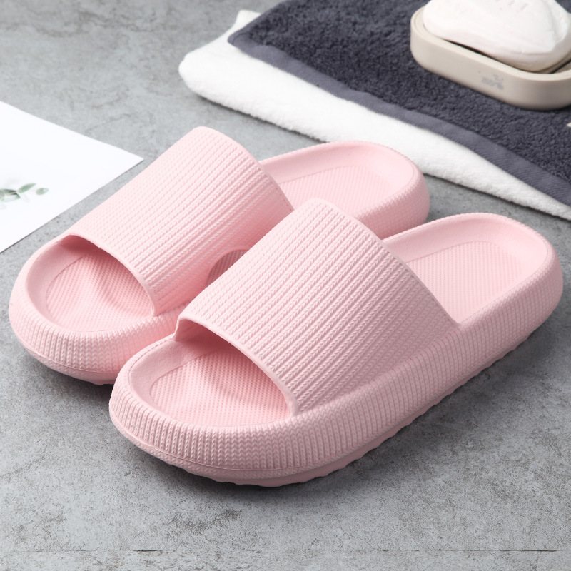 Pillow Slippers | Cushioned Thick Sole | House Slides Shower Sandals for Women a - Picture 16 of 16