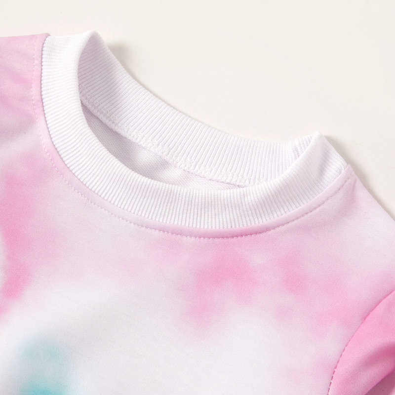 Tie-dye sweater female parent-child wear