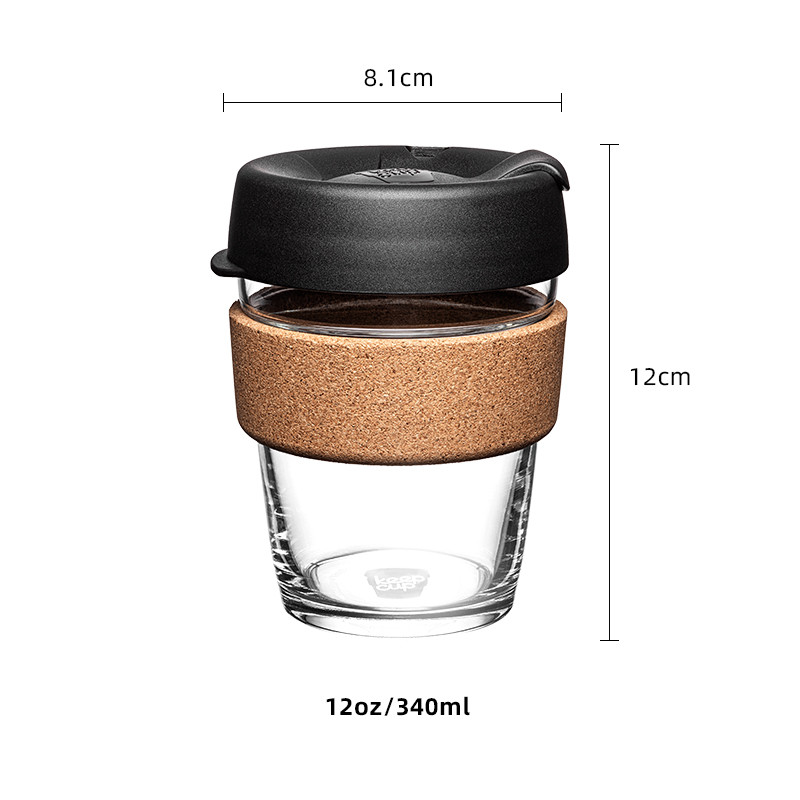 Coffee cup ins wind portable female water cup transparent glass