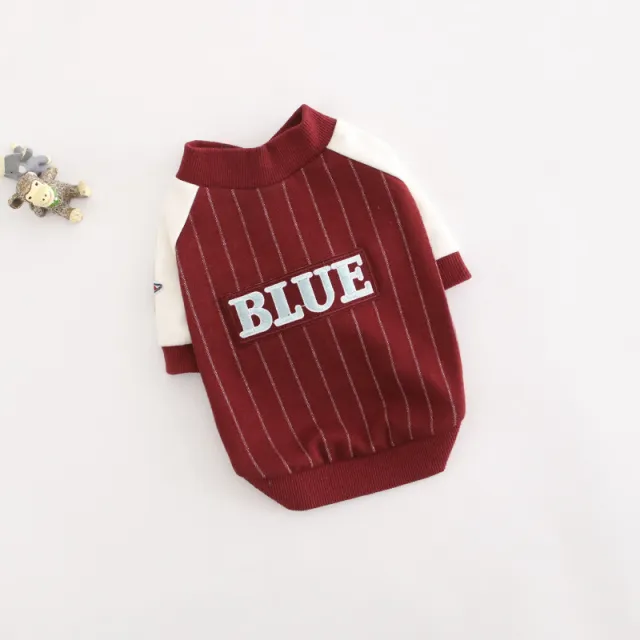 Dog autumn two legged baseball shirts autumn clothes Red - Shop at LoveMi