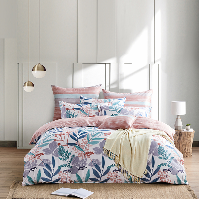 Four-piece set of long-staple cotton satin printed bedding — foto 4