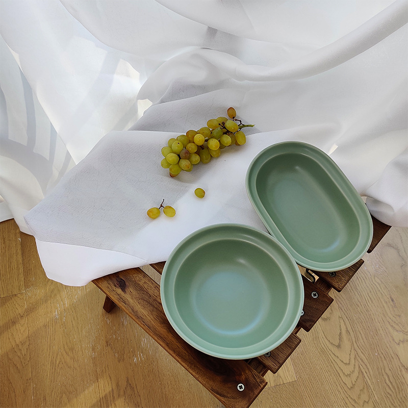 White Island Korean ins same thick side Japanese bowl