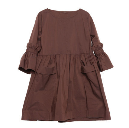 Fashion round neck flared sleeve short dress