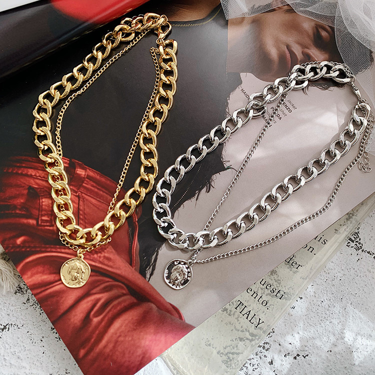 Chain hip hop necklace short clavicle chain women