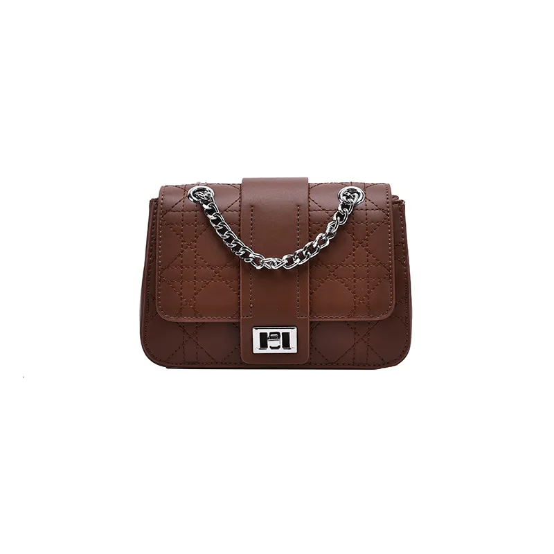 Fashion Small Fragrance Wild Ins Messenger Bag Net Red Chain Shoulder Bag - Red