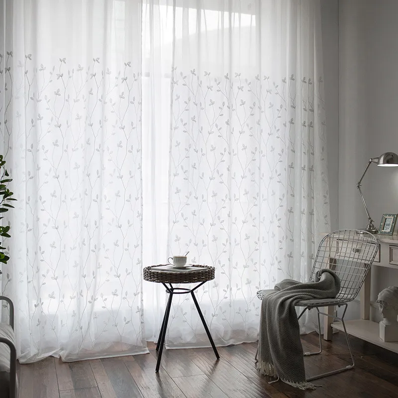Gauze curtain of bedroom curtain of rural wind sitting room – image 3