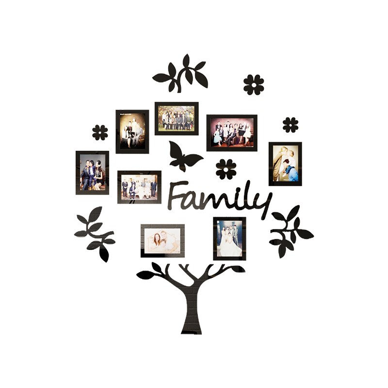 Photo frame tree 3d wall sticker — foto 4
