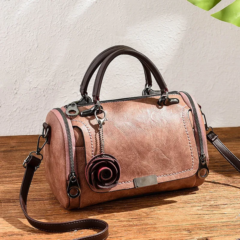 Simple fashion handbag - Pink