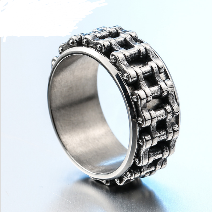 Personalized retro motorcycle accessories wholesale Stainless steel chain ring