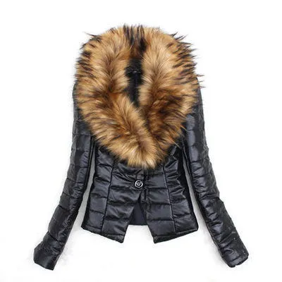 Autumn and winter faux fur short coat Brown - Shop at LoveMi