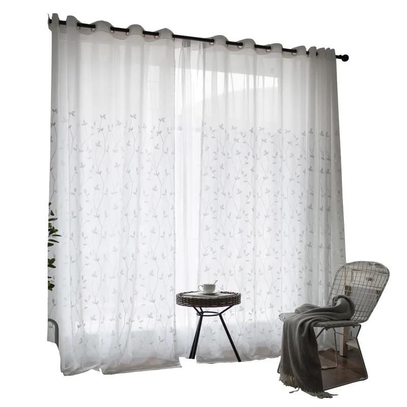 Gauze curtain of bedroom curtain of rural wind sitting room – image 5