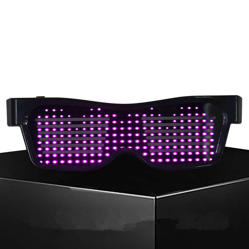 Bluetooth connected luminous glasses led shutter atmosphere Sunglasses — foto 8