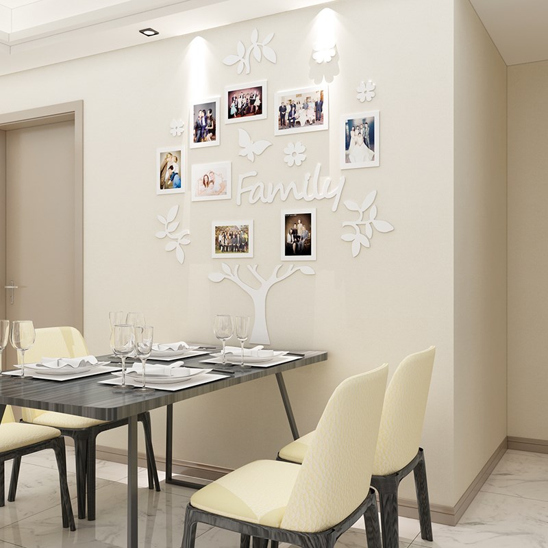 Photo frame tree 3d wall sticker — foto 2