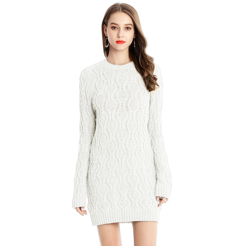 Mid-length knitted dress