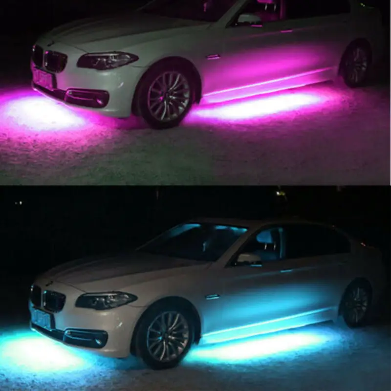 1 drag 4-5050 colorful voice control car chassis light atmosphere