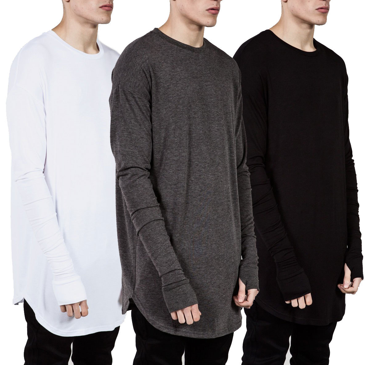 Long sleeves with extended cuffs